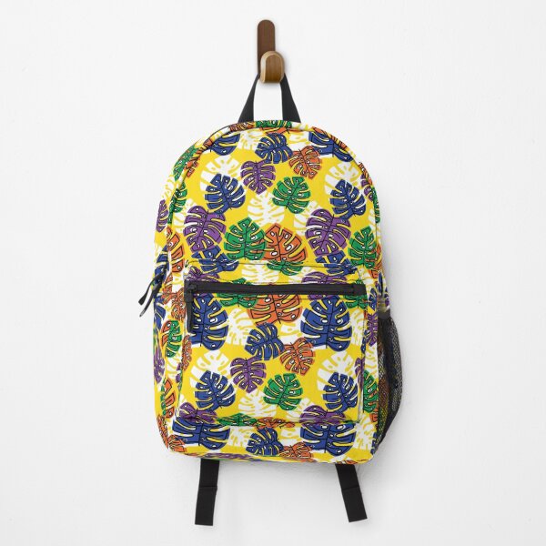 Item preview, Bold Monstera Leaf Pattern – Colorful Tropical Plant Print Retro Pop Art Yellow designed and sold by Zaya_art.
