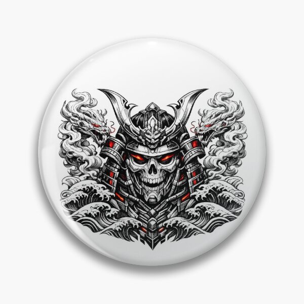 Item preview, Futuristic Samurai Skull Warrior Design designed and sold by Ethan Cross Digital.