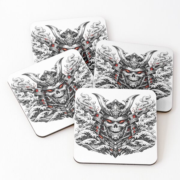 Item preview, Futuristic Samurai Skull Warrior Design designed and sold by Ethan Cross Digital.