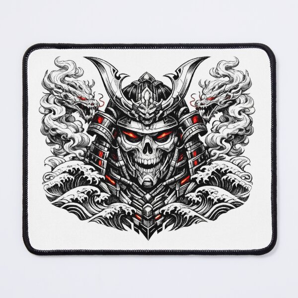 Item preview, Futuristic Samurai Skull Warrior Design designed and sold by Ethan Cross Digital.