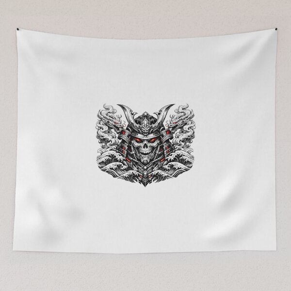 Item preview, Futuristic Samurai Skull Warrior Design designed and sold by Ethan Cross Digital.