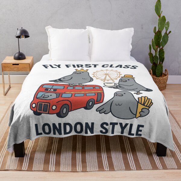 Item preview, London pigoens fly first class london style designed and sold by JamesDunican.