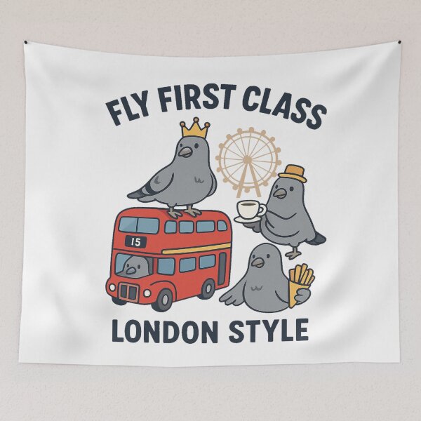 Artikelvorschau, Londoner Brieftauben fliegen erster Klasse im Londoner Stil entworfen und verkauft von JamesDunican.
