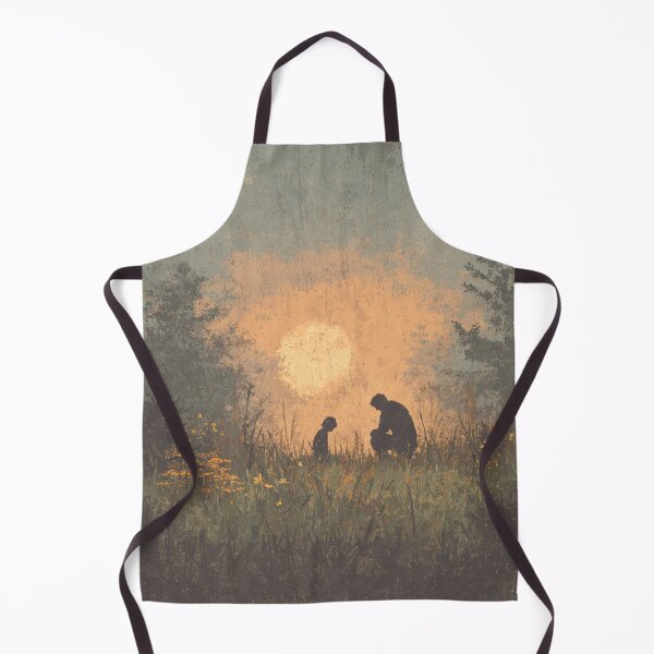 Item preview, Quiet Strength | Father and Child Sunset Wall Art designed and sold by Bound for Wonder.
