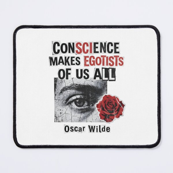 Item preview, Dorian Gray Conscience Makes Egotists Ransom Note Oscar Wilde Art designed and sold by Fenay Designs.
