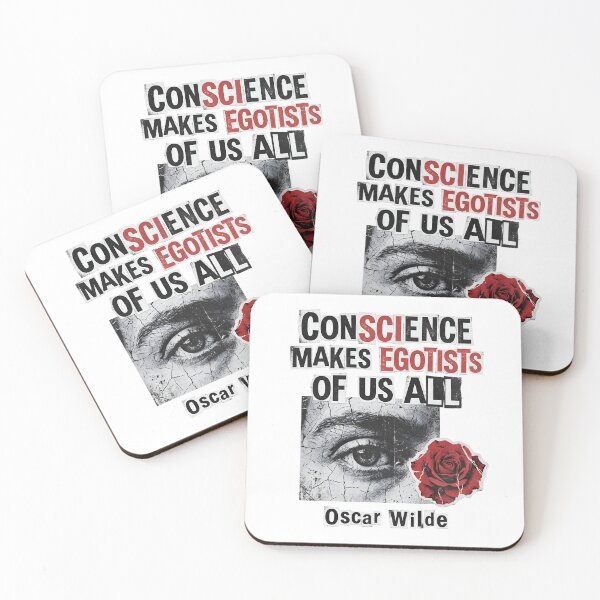Item preview, Dorian Gray Conscience Makes Egotists Ransom Note Oscar Wilde Art designed and sold by Fenay Designs.
