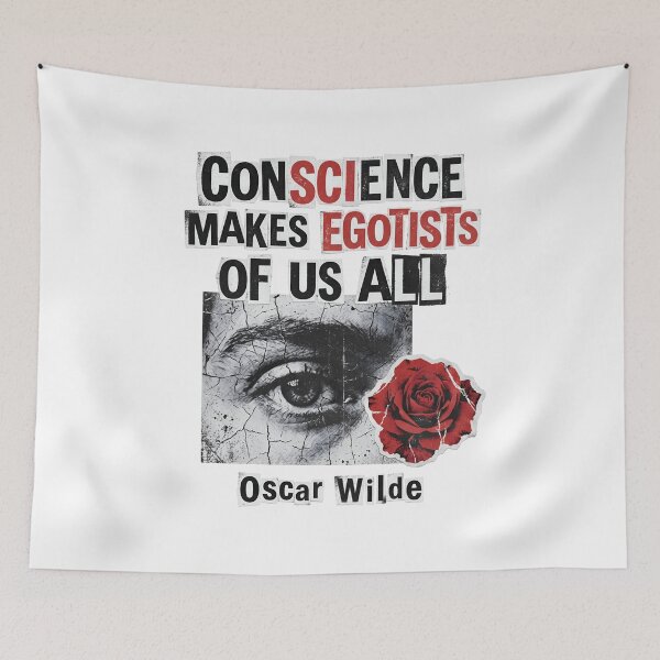 Item preview, Dorian Gray Conscience Makes Egotists Ransom Note Oscar Wilde Art designed and sold by Fenay Designs.