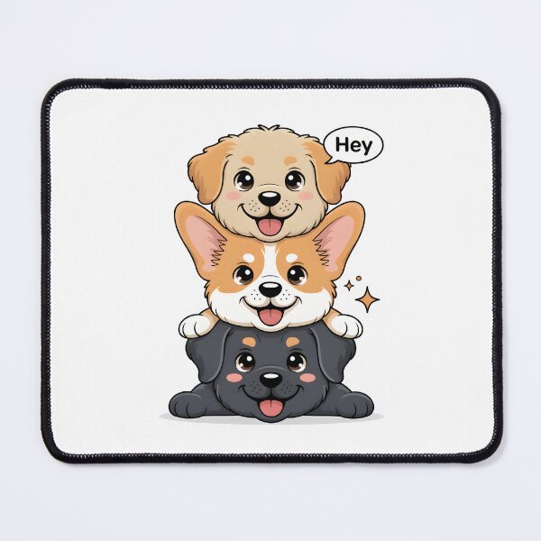 Item preview, CUTE CHUBBY CARTOON PUPPIES designed and sold by KISHNAY-FASHION.