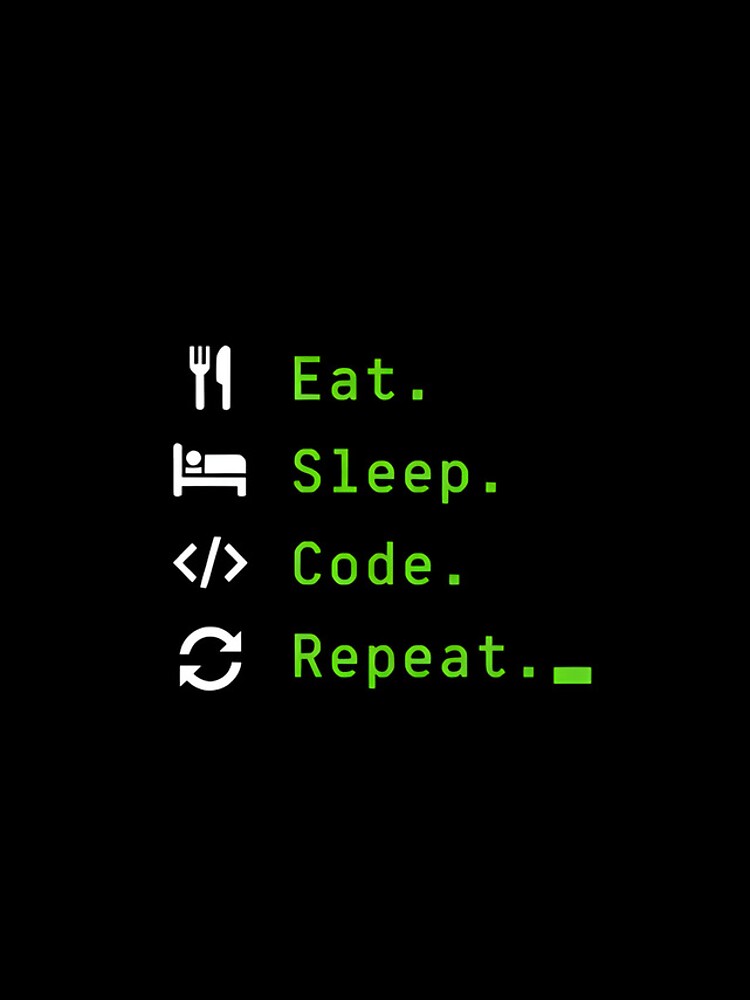 Thumbnail 4 of 4, iPhone Case, Eat, sleep ,code, repeat designed and sold by Rs-Design83.
