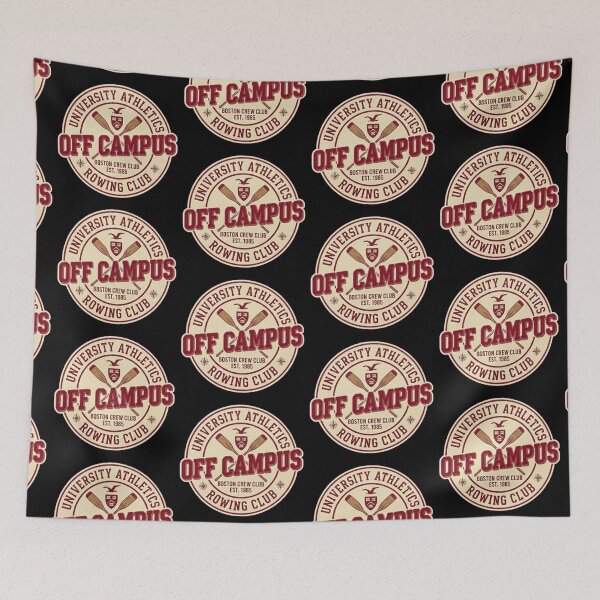 Item preview, UNOFFICIAL- Vintage Off-Campus Rowing Club Shield - Retro Varsity Apparel designed and sold by Fatomfatom.