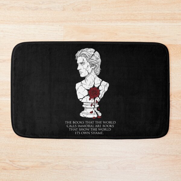Item preview, Dorian Gray Immoral Books Statue Bust Oscar Wilde Quote Graphic designed and sold by Fenay Designs.