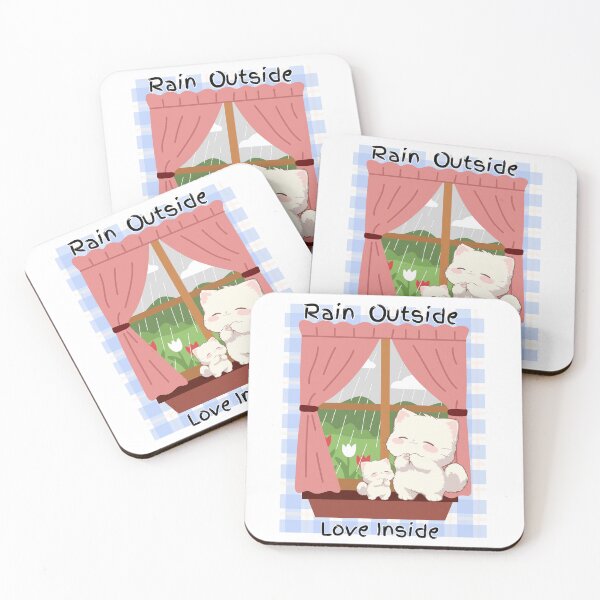 Item preview, Rain Outside, Love Inside – Cozy Cat & Kitten Aesthetic designed and sold by AARA DESIGNS.