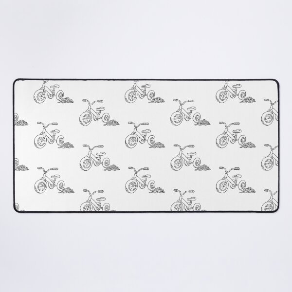 Item preview, Tricycle Beside Pile of Fallen Leaves designed and sold by rasagamastore.