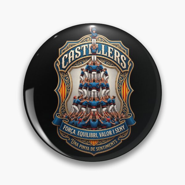 Item preview, Castellers "Força, equilibri, valor i seny" Design designed and sold by EzequielBC.