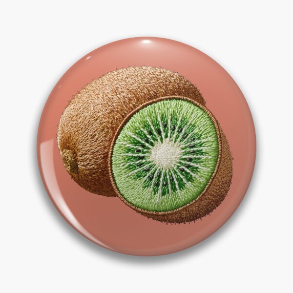 Item preview, Embroidered Kiwi Fruit Art designed and sold by MegaNovaArt.