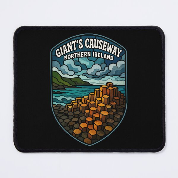 Item preview, Giant's Causeway Northern Ireland Stained Glass Travel designed and sold by TomFrontierArt.