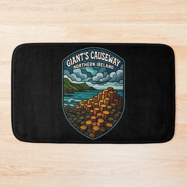 Item preview, Giant's Causeway Northern Ireland Stained Glass Travel designed and sold by TomFrontierArt.
