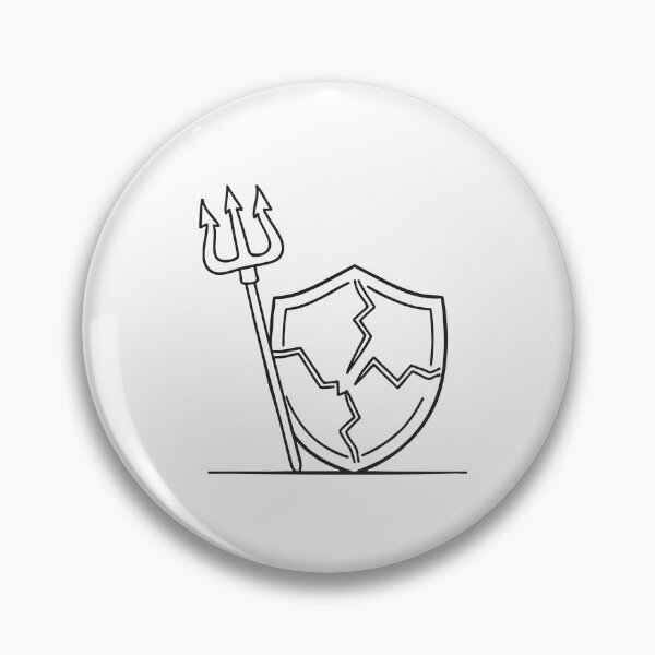 Item preview, Trident Near Shattered Warrior Shield designed and sold by rasagamastore.