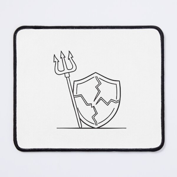 Item preview, Trident Near Shattered Warrior Shield designed and sold by rasagamastore.