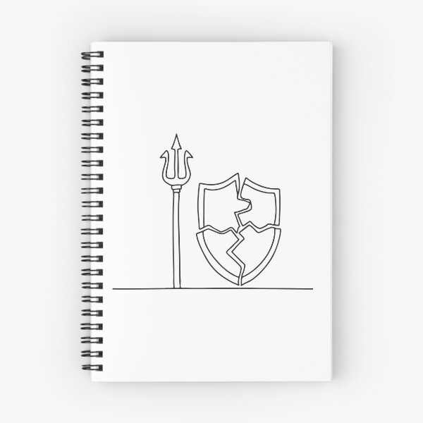 Item preview, Broken Shield Leaning Beside Trident designed and sold by rasagamastore.