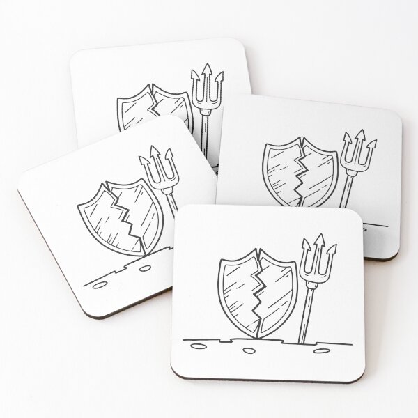 Item preview, Trident Near Cracked Defensive Shield designed and sold by rasagamastore.