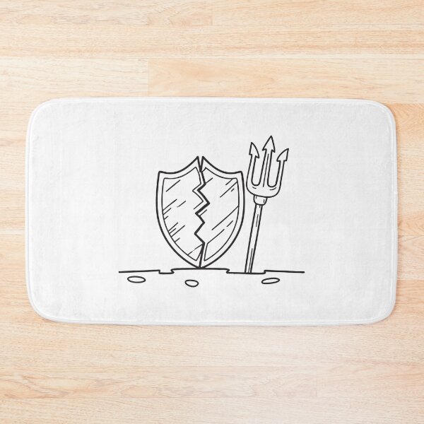 Item preview, Trident Near Cracked Defensive Shield designed and sold by rasagamastore.