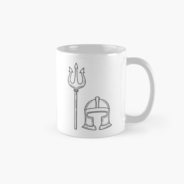 Item preview, Trident Beside Cracked Warrior Helmet designed and sold by rasagamastore.