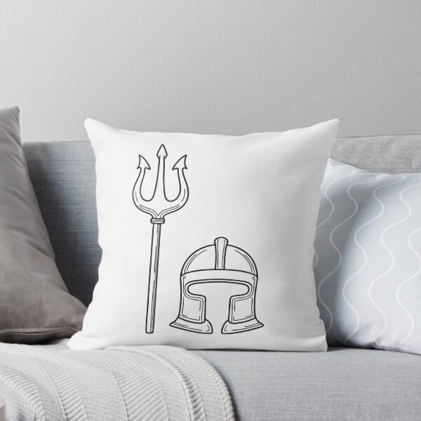 Item preview, Trident Beside Cracked Warrior Helmet designed and sold by rasagamastore.