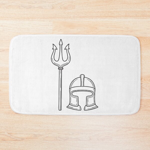 Item preview, Trident Beside Cracked Warrior Helmet designed and sold by rasagamastore.