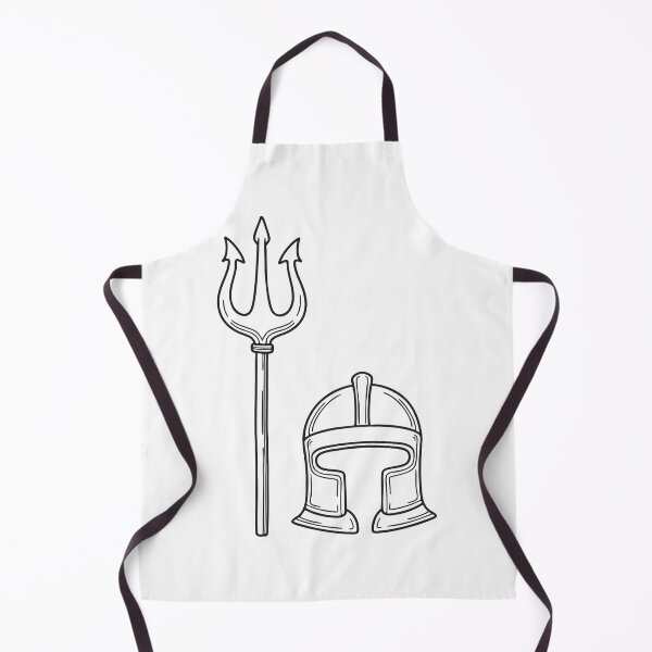 Item preview, Trident Beside Cracked Warrior Helmet designed and sold by rasagamastore.