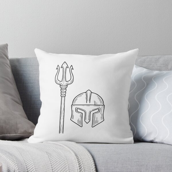 Item preview, Trident Next to Damaged Battle Helmet designed and sold by rasagamastore.