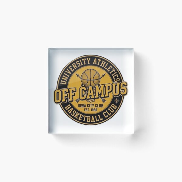 Item preview, UNOFFICIAL- Vintage Off Campus Basketball Sticker - University Athletics Sports Club Emblem designed and sold by Fatomfatom.