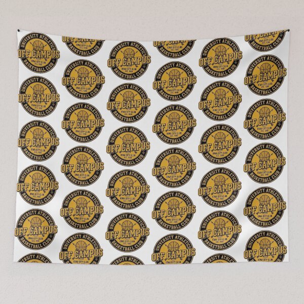 Item preview, UNOFFICIAL- Vintage Off Campus Basketball Sticker - University Athletics Sports Club Emblem designed and sold by Fatomfatom.