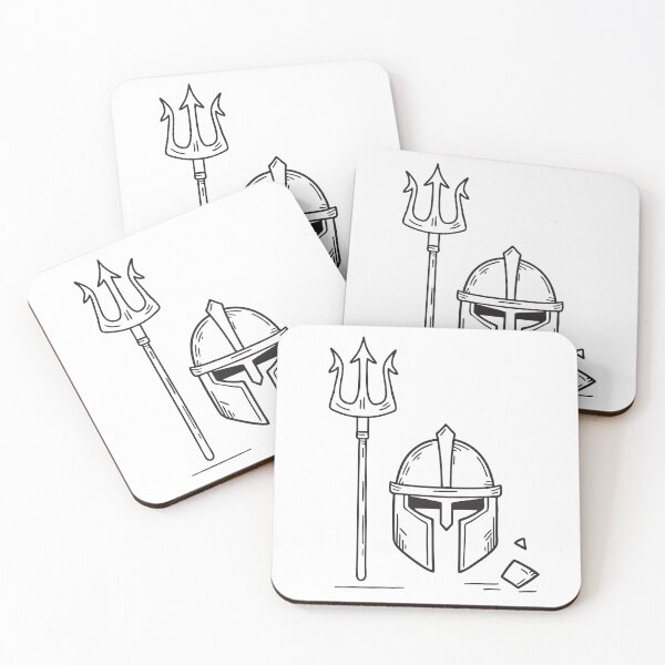 Item preview, Trident Near Cracked Warrior Helmet designed and sold by rasagamastore.
