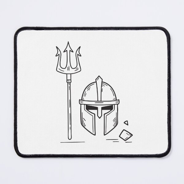 Item preview, Trident Near Cracked Warrior Helmet designed and sold by rasagamastore.