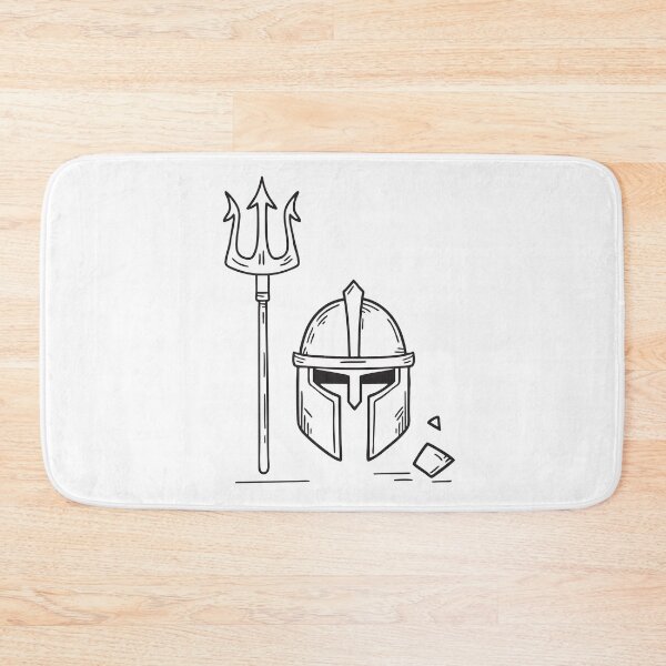 Item preview, Trident Near Cracked Warrior Helmet designed and sold by rasagamastore.
