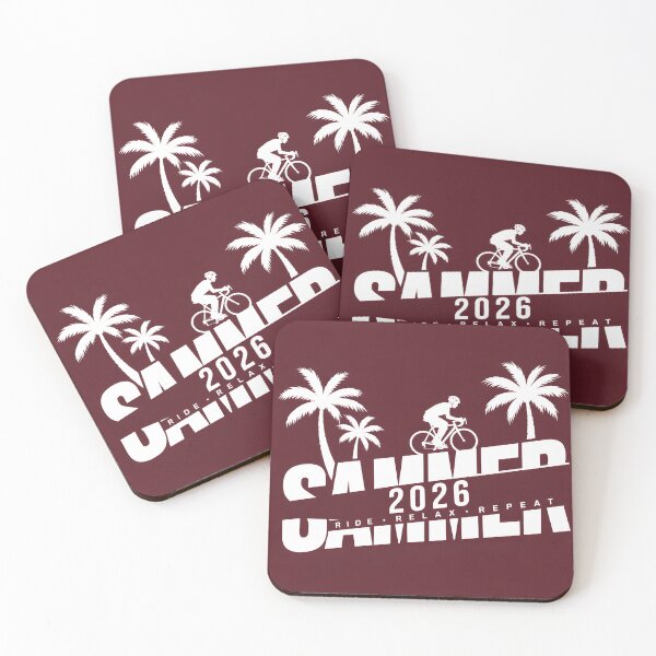 Item preview, Summer 2026 Ride Relax Repeat Tropical Cycling Design designed and sold by Les-Ink-Studio.