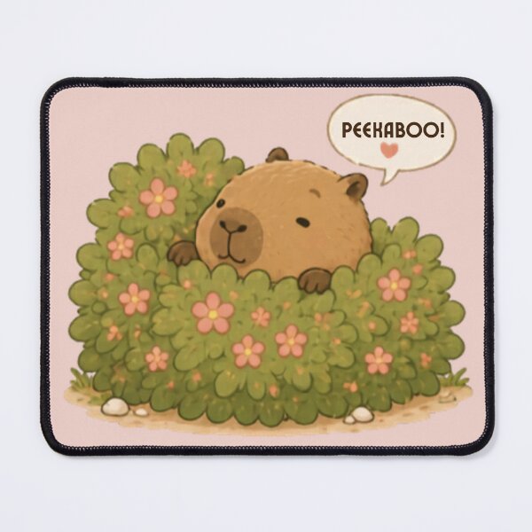 Item preview, Peekaboo Capybara designed and sold by MellowMunchkins.