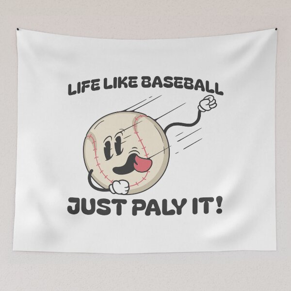 Item preview, Life Is Like Baseball Just Play It Cartoon designed and sold by drchzak.