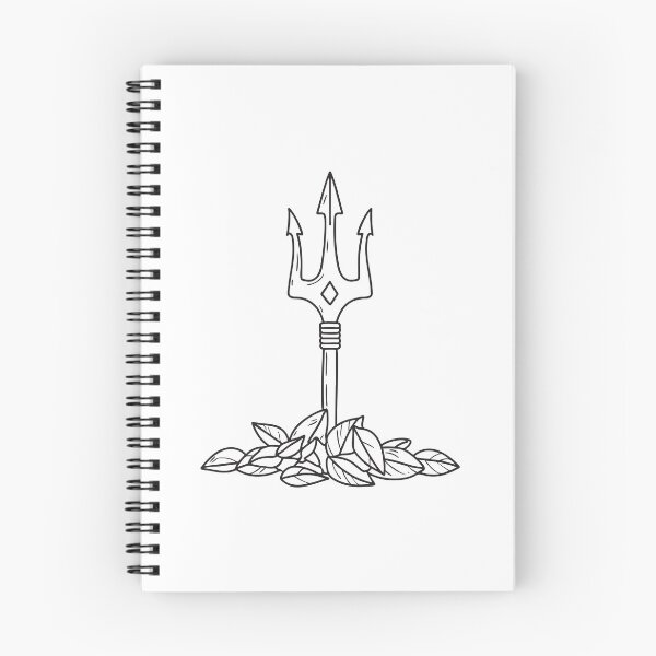 Item preview, Trident Half Covered by Fallen Leaves designed and sold by rasagamastore.