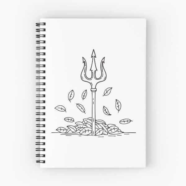 Item preview, Trident Partly Buried Under Leaves designed and sold by rasagamastore.