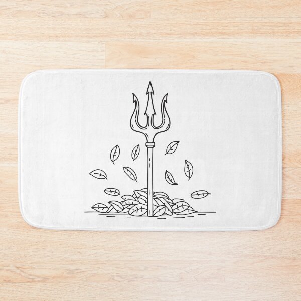 Item preview, Trident Partly Buried Under Leaves designed and sold by rasagamastore.