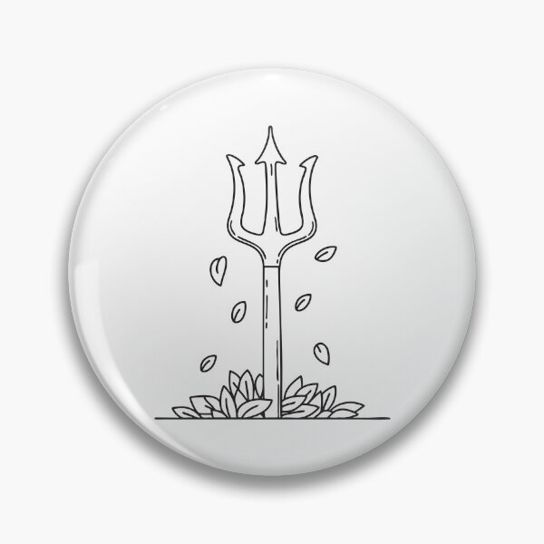 Item preview, Trident Handle Hidden by Fallen Leaves designed and sold by rasagamastore.