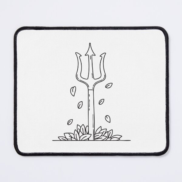 Item preview, Trident Handle Hidden by Fallen Leaves designed and sold by rasagamastore.