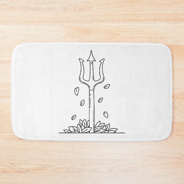Item preview, Trident Handle Hidden by Fallen Leaves designed and sold by rasagamastore.