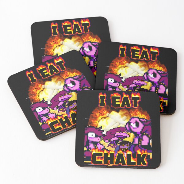 Item preview, I Eat Chalk Deltarune Susie Gaming Fandom Meme designed and sold by QuentinHarrow.