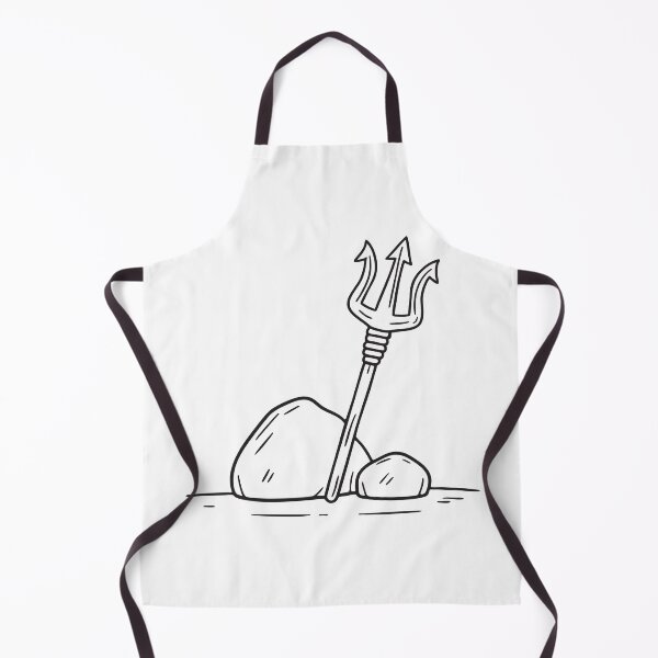 Item preview, Trident Leaning Against Coastal Rock designed and sold by rasagamastore.