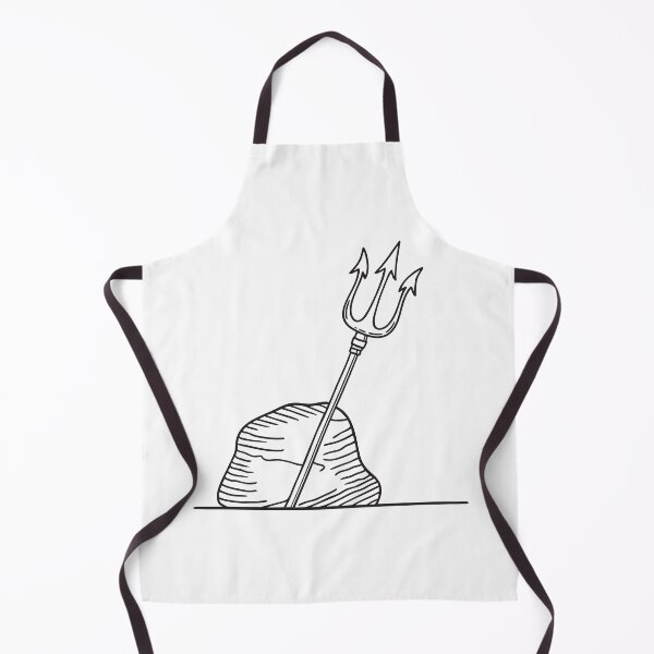 Item preview, Slanted Trident Standing Beside Rock designed and sold by rasagamastore.