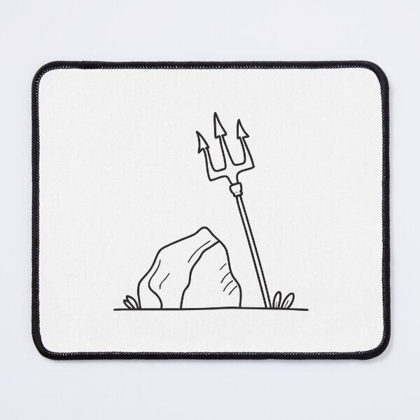 Item preview, Trident Resting on Rocky Surface designed and sold by rasagamastore.