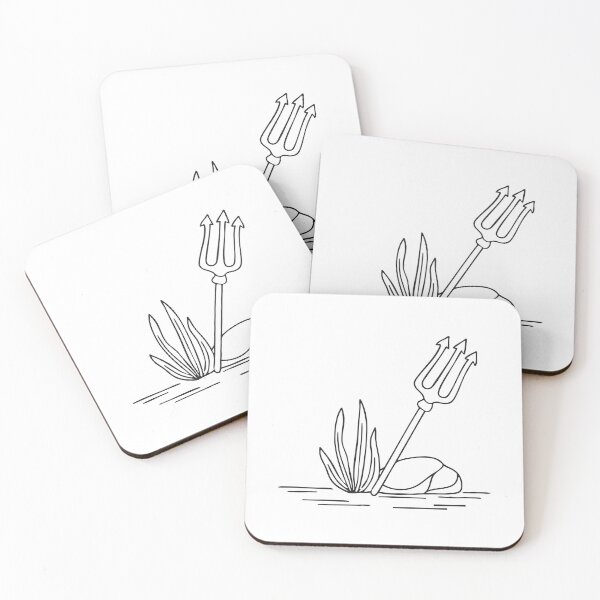 Item preview, Trident Beside Seaweed and Rock designed and sold by rasagamastore.